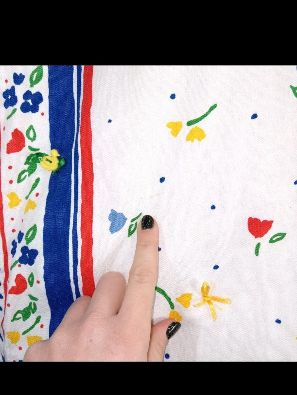 Vintage Nursery Quilt Crib Baby Bedding Flowers Bows Ducks
